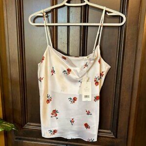 Vince Floral 100% Silk Sleeveless Camisole